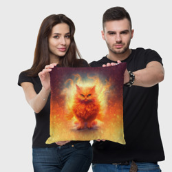 Подушка 3D Огненный рыжий котёнок - фото 2