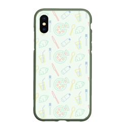 Чехол для iPhone XS Max матовый Pizza lover