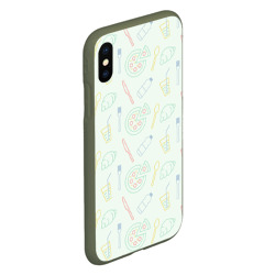 Чехол для iPhone XS Max матовый Pizza lover - фото 2