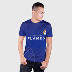 Мужская футболка 3D Slim Форма Copenhagen Flames - фото 2