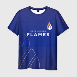 Мужская футболка 3D Форма Copenhagen Flames