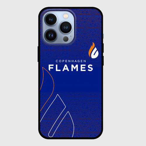 Чехол для iPhone 13 Pro Форма Copenhagen Flames, цвет черный