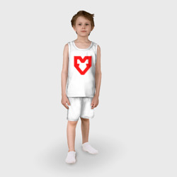 Детская пижама с шортами хлопок Mouz лого - фото 2