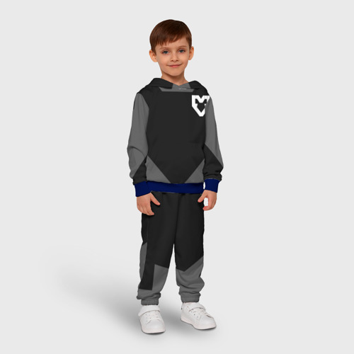 Детский костюм с толстовкой 3D Форма Mouz black, цвет синий - фото 3