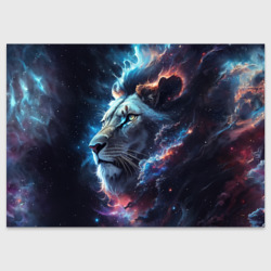 Поздравительная открытка Galactic lion