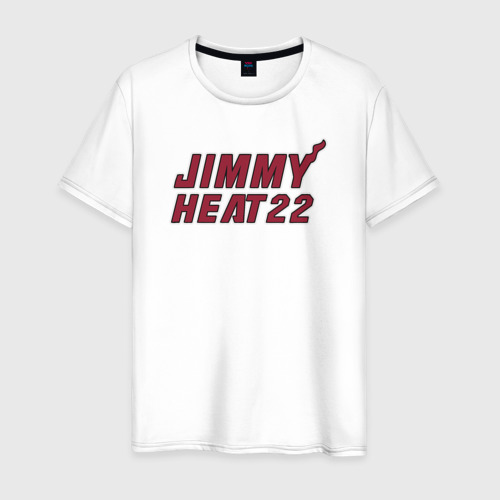 Мужская футболка из хлопка с принтом Jimmy Heat 22, вид спереди №1