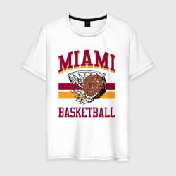Баскетбол Майами – Мужская футболка хлопок с принтом купить со скидкой в -20%