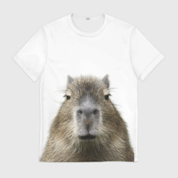 Мужская футболка 3D Капибара пофигист