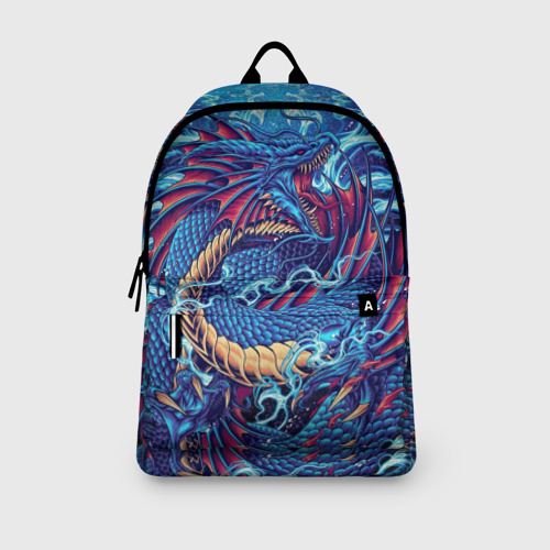 Рюкзак 3D с принтом Морской электрический дракон, вид сбоку #3