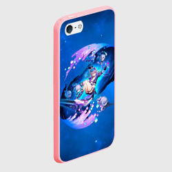 Чехол для iPhone 5/5S матовый Хонкай Стар Рейл: Серебряный Волк - фото 2