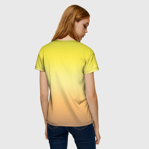 Женская футболка 3D Шнауцер в лесу, цвет 3D печать - фото 4