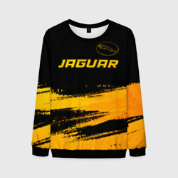 Мужской свитшот 3D Jaguar - gold gradient: символ сверху