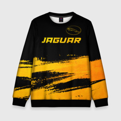 Детский свитшот 3D Jaguar - gold gradient: символ сверху