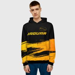 Мужская толстовка 3D Jaguar - gold gradient: символ сверху - фото 2