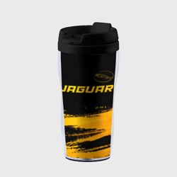 Термокружка-непроливайка Jaguar - gold gradient: символ сверху