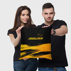 Подушка 3D Jaguar - gold gradient: символ сверху - фото 2