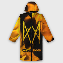 Мужской дождевик 3D Watch Dogs - gold gradient