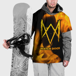 Накидка на куртку 3D Watch Dogs - gold gradient