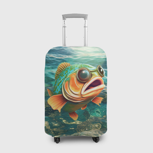 Чехол для чемодана 3D Рыба карп, цвет 3D печать