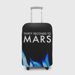 Чехол для чемодана 3D Thirty Seconds to Mars blue fire