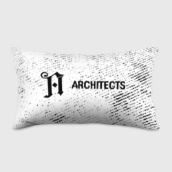 Подушка 3D антистресс Architects glitch на светлом фоне: надпись и символ