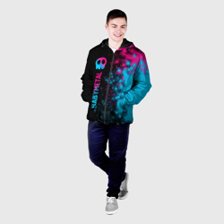 Мужская куртка 3D Babymetal - neon gradient: по-вертикали - фото 2