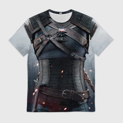 Мужская футболка 3D Броня Геральта
