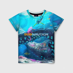 Детская футболка 3D Подводный мир сабнавтики