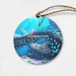 Деревянная игрушка круг Подводный мир сабнавтики