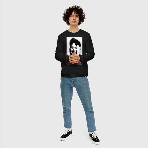 Мужской свитшот хлопок с принтом Boom Ким Чен Ын, фото #4