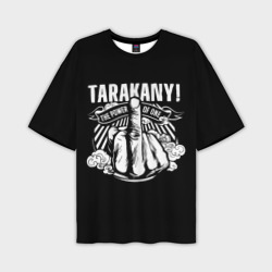 Мужская футболка oversize 3D Тараканы fuck off