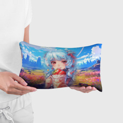 Подушка 3D антистресс Девушка с синими волосами держит мороженое - фото 2