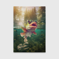 Обложка для автодокументов Карп в озере