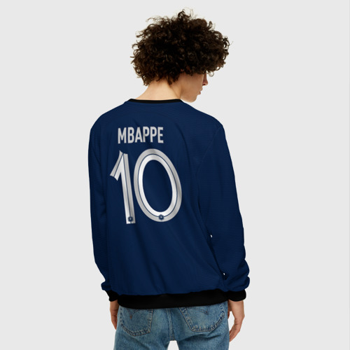 Мужской свитшот 3D Килиан Мбаппе сборная Франции 10, цвет черный - фото 4