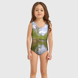 Детский купальник 3D Красная байдарка