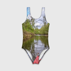 Детский купальник 3D Красная байдарка - фото 2