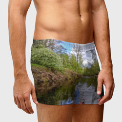 Мужские трусы 3D Красная байдарка - фото 2