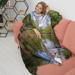 Плед с рукавами Красная байдарка - фото 2