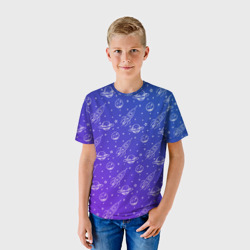 Детская футболка 3D Ракеты и планеты - фото 2