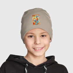 Детская шапка демисезонная Пацан рекламирует лимонад - ретро - фото 2