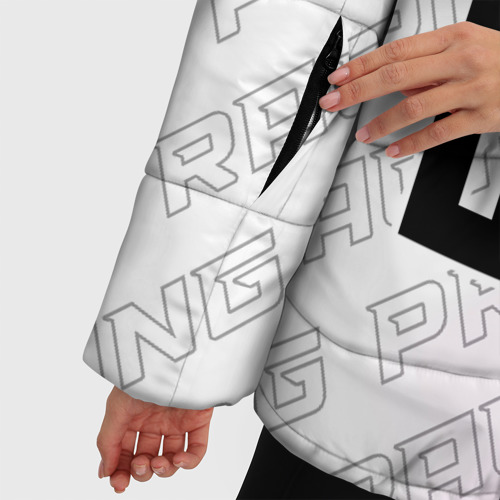 Женская зимняя куртка 3D с принтом BYD pro racing: по-вертикали, фото #4