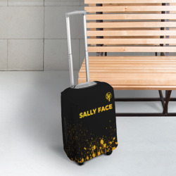 Чехол для чемодана 3D Sally Face - gold gradient: символ сверху - фото 2