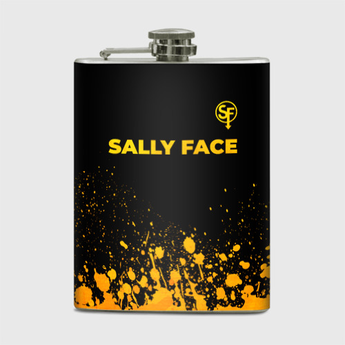 Фляга Sally Face - gold gradient: символ сверху