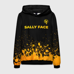 Мужская толстовка 3D Sally Face - gold gradient: символ сверху