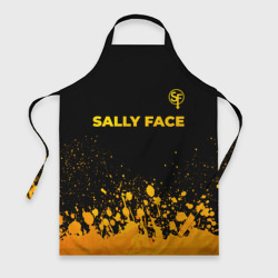 Фартук 3D Sally Face - gold gradient: символ сверху