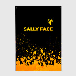 Постер Sally Face - gold gradient: символ сверху