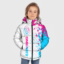 Зимняя куртка для мальчиков 3D Elden Ring neon gradient style: по-вертикали - фото 2