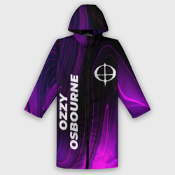 Мужской дождевик 3D Ozzy Osbourne violet plasma