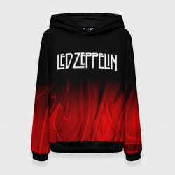 Женская толстовка 3D Led Zeppelin red plasma