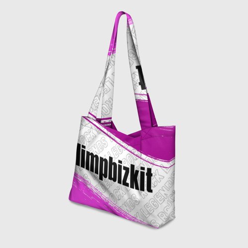 Пляжная сумка 3D Limp Bizkit rock Legends: надпись и символ - фото 3